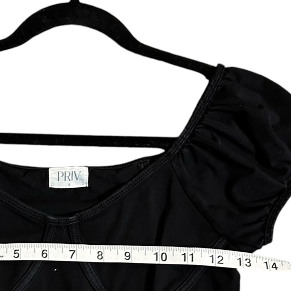 PRIV Nola Sleeveless Bodysuit in Black- Size Small - Picture 12 of 14